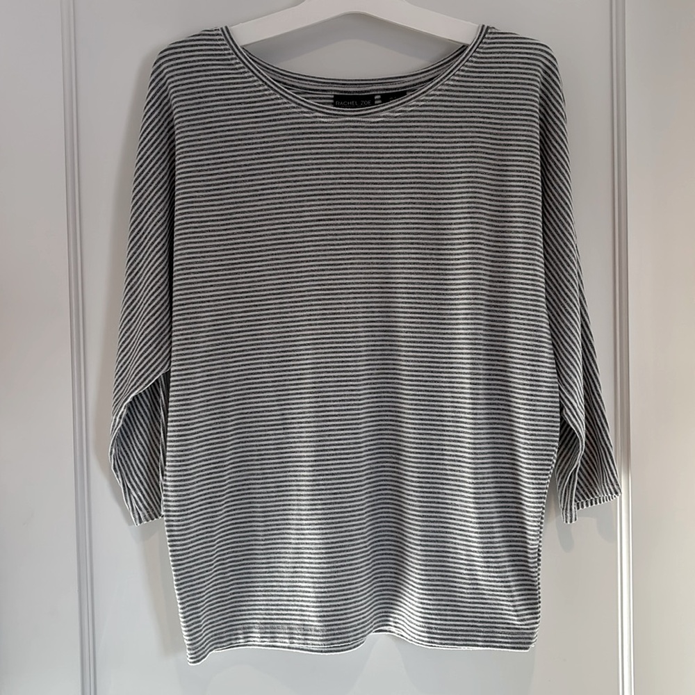 Rachel Zoe striped dolman sleeve casual blouse